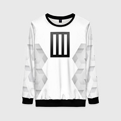 Свитшот женский Paramore white poly, цвет: 3D-черный