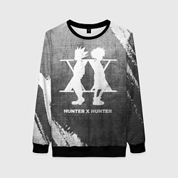 Женский свитшот Hunter x Hunter - grey gradient