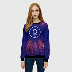 Свитшот женский Marilyn Manson red energy, цвет: 3D-черный — фото 2