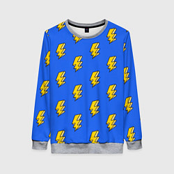 Свитшот женский Супер молнии, цвет: 3D-меланж