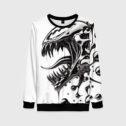 Женский свитшот Свирепая морда Венома - ядовитая слизь