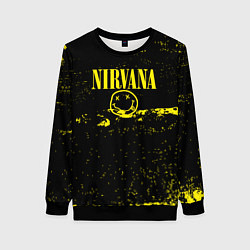 Свитшот женский Нирвана шум, цвет: 3D-черный