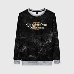 Свитшот женский Kingdom Come Deliverance 2 dark logo, цвет: 3D-меланж