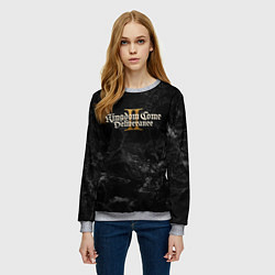Свитшот женский Kingdom Come Deliverance 2 dark logo, цвет: 3D-меланж — фото 2