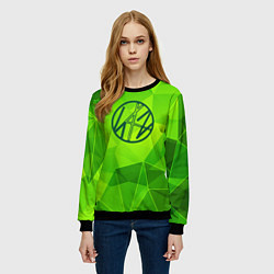 Свитшот женский Stray Kids green poly, цвет: 3D-черный — фото 2