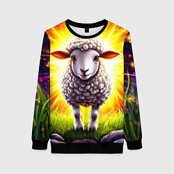 Женский свитшот Овечка в ярких лучах