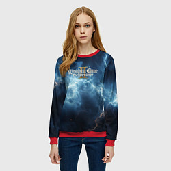 Свитшот женский Kingdom Come Deliverance 2 синее небо, цвет: 3D-красный — фото 2