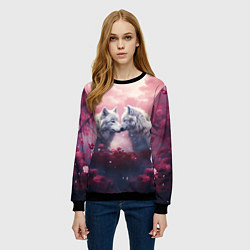 Свитшот женский Вольчия связь, цвет: 3D-черный — фото 2