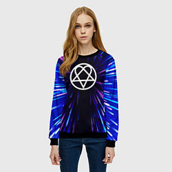 Свитшот женский HIM neon energy, цвет: 3D-черный — фото 2