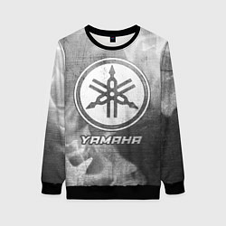 Свитшот женский Yamaha - grey gradient, цвет: 3D-черный