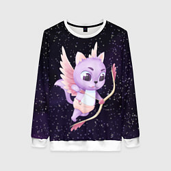 Женский свитшот Ночной код-купидон