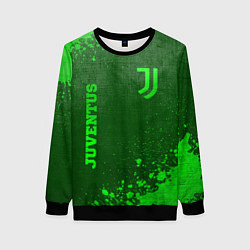 Свитшот женский Juventus - green gradient вертикально, цвет: 3D-черный
