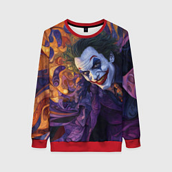 Женский свитшот Джокер психоделика