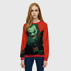 Свитшот женский Джокер с револьвером, цвет: 3D-красный — фото 2