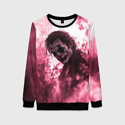 Женский свитшот Джокер в розовом дыму