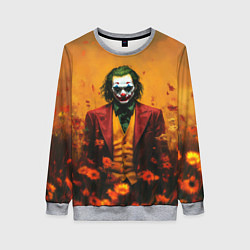 Женский свитшот Джокер в поле цветов