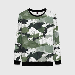 Свитшот женский Текстурный камуфляж, цвет: 3D-черный