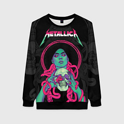 Женский свитшот Metallica - witch with the skull
