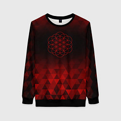 Женский свитшот Coldplay red poly