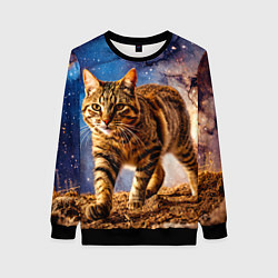 Женский свитшот Пиксибоб в космосе