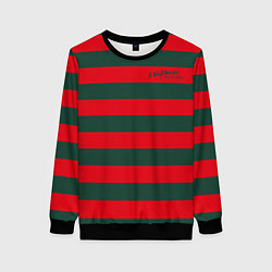 Женский свитшот Полосы Фредди Крюгера