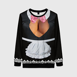 Женский свитшот Костюм горничной няни с красивой грудью