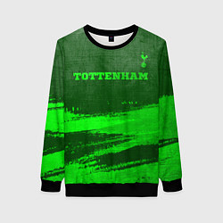 Женский свитшот Tottenham - green gradient посередине