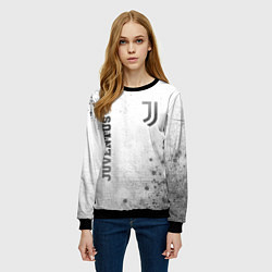 Свитшот женский Juventus - white gradient вертикально, цвет: 3D-черный — фото 2