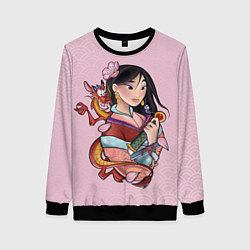 Женский свитшот Красивая Мулан и Мушу - big pictures