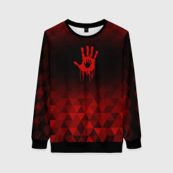 Женский свитшот Death Stranding red poly