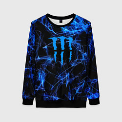 Женский свитшот Monster energy искры дымы