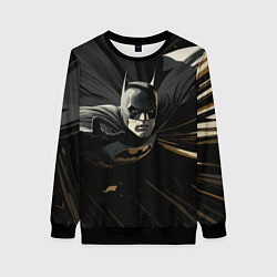 Женский свитшот Бэтмен черный плащ