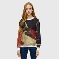 Свитшот женский Бэтмен ретро стиль, цвет: 3D-белый — фото 2