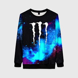 Женский свитшот Monster energy космос