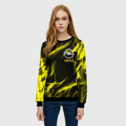 Свитшот женский Opel огненный стиль, цвет: 3D-черный — фото 2