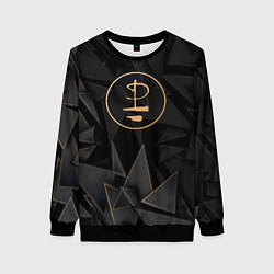 Свитшот женский Pink Floyd golden poly, цвет: 3D-черный