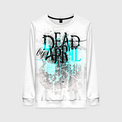 Свитшот женский Dead by april краски, цвет: 3D-белый
