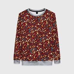 Свитшот женский Садовая дорожка, цвет: 3D-меланж