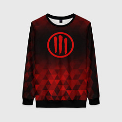 Свитшот женский Three Days Grace red poly, цвет: 3D-черный