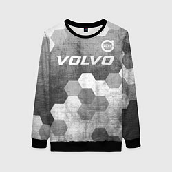 Свитшот женский Volvo - grey gradient посередине, цвет: 3D-черный