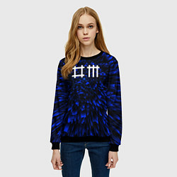 Свитшот женский Depeche Mode blue energy, цвет: 3D-черный — фото 2