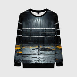 Свитшот женский Черный ринг, цвет: 3D-черный