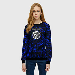 Свитшот женский Benfica blue energy, цвет: 3D-черный — фото 2
