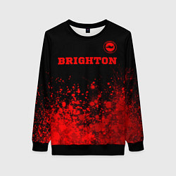 Женский свитшот Brighton - red gradient посередине