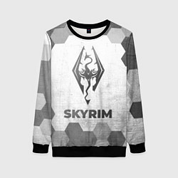 Женский свитшот Skyrim - white gradient