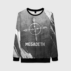 Женский свитшот Megadeth - grey gradient