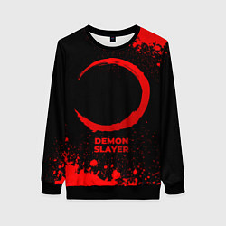 Женский свитшот Demon Slayer - red gradient