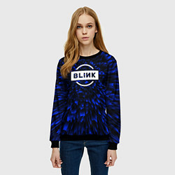 Свитшот женский Blackpink blue energy, цвет: 3D-черный — фото 2