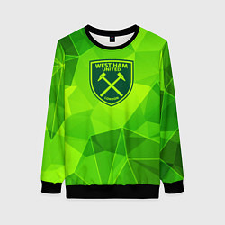 Женский свитшот West Ham green poly