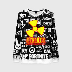 Женский свитшот Сталкер все логотипы игр